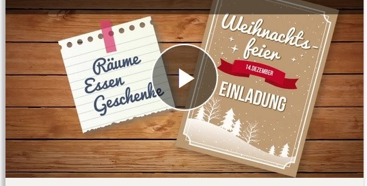 Video Weihnachtsfeier steuerlich absetzen